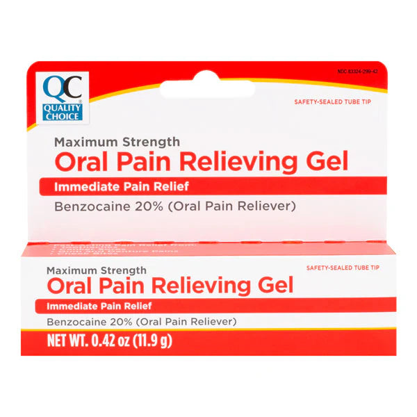 QC ORAL PAIN RELIEVING GEL 0.42oz
