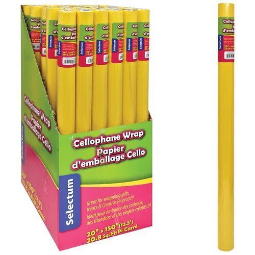 YELLOW CELLOPHANE WRAP