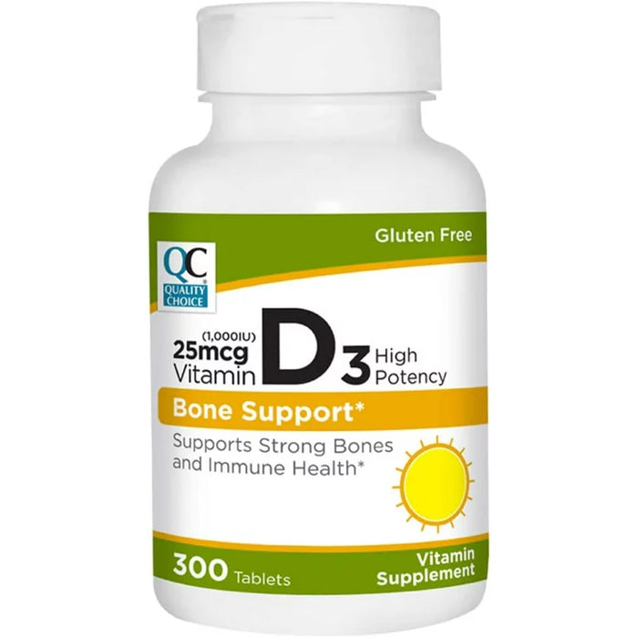 QC VITAMIN D3 25mcg (1,000IU) 300 TABS
