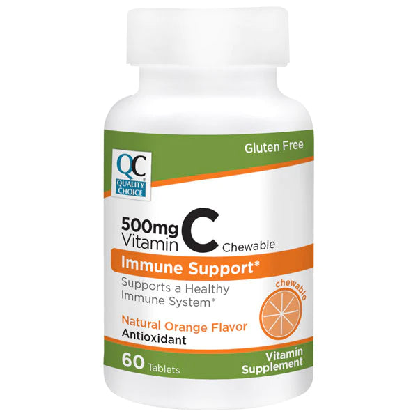 QC VIT C 500MG CHEW TAB ORANGE 60TAB