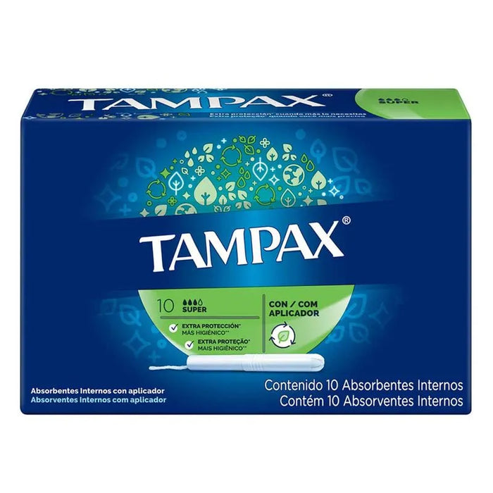 TAMPAX SUPER 10TAMPONES
