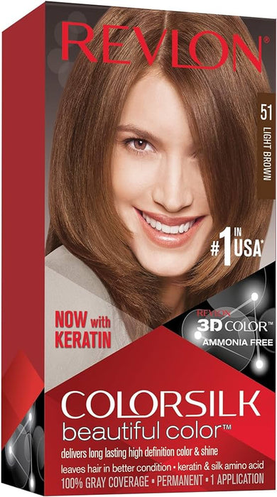 REVLON COLORSILK 51 LIGHT BROWN