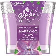 GLADE CANDLE HAPPY GO LILAC
