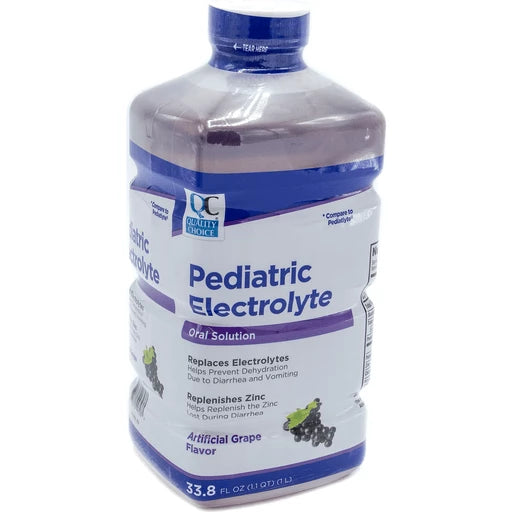 QC PEDIATRIC ELECTROLYTES GRAPE 33.8 FL OZ