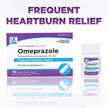 QC OMEPRAZOLE DELAYED-RELEASE TABLETS, 20MG 24TABS