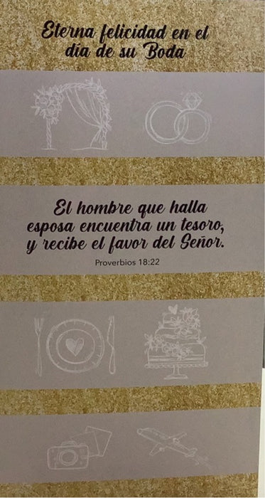 ETERNA FELICIDAD EN EL DÍA DE SU BODA
