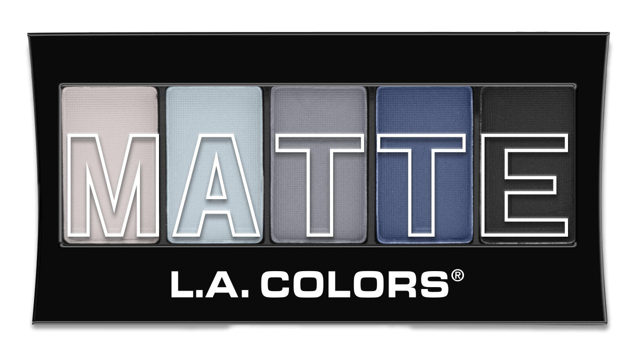 L.A. COLORS MATTE 5 COLOR EYESHADOW BLUE DENIM