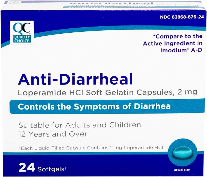 QC ANTI-DIARRHEAL 24 SOFTGELS
