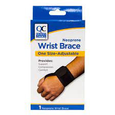 QC NEOPRENE WRIST BRACE ONE SIZE-ADJUSTABLE