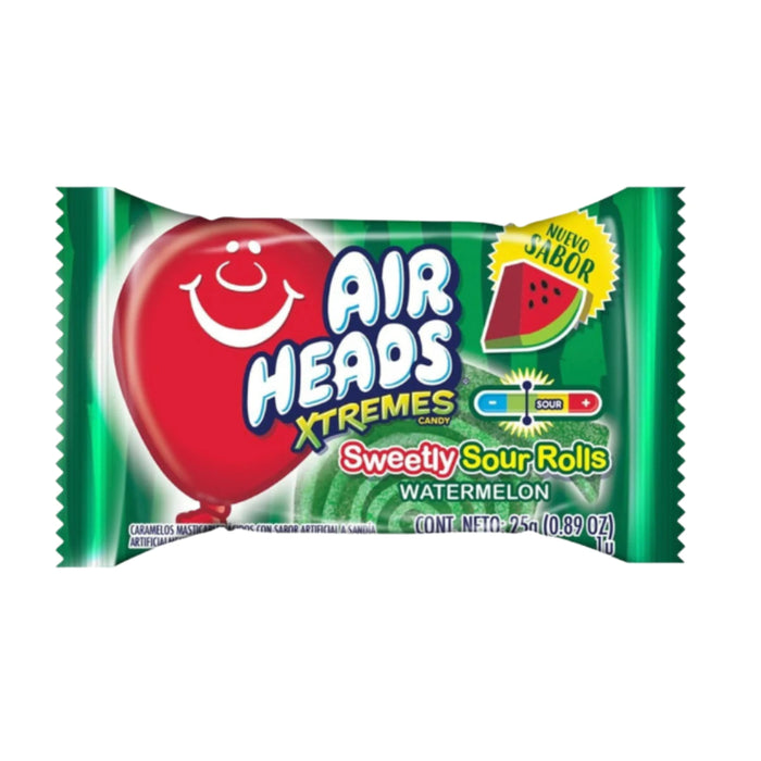 AIR HEADS XTREMES SWEETLY SOUR ROLLS WATERMELON