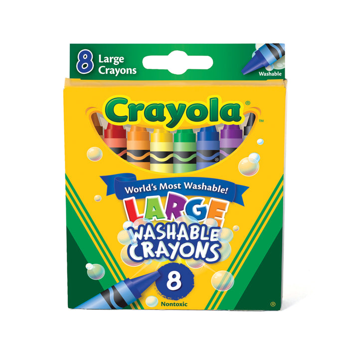 CRAYOLA WASHABLE LARG 8CT
