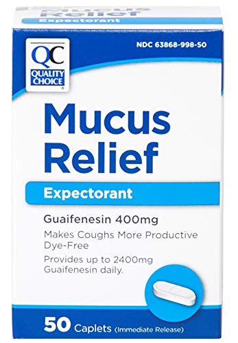 QC MUCUS RELIEF EXPECTORANT 50 CAPLETS