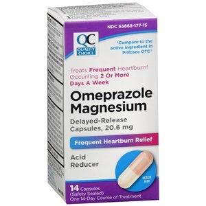 QC OMEPRAZOLE 24HR 14 CAPSULES