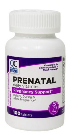 QC PRENATALES MUTVIT 100 TAB