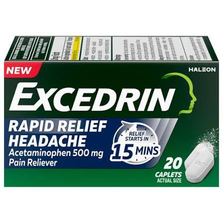 Excedrin rapid relief 20 caplets