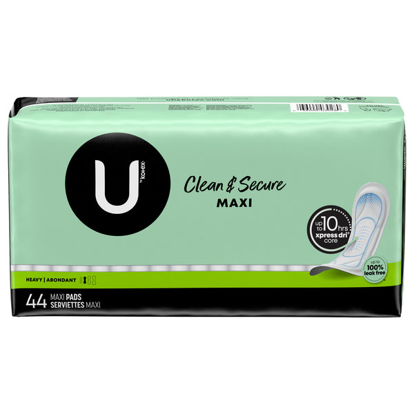 KOTEX U SECURITY MAXI PADS HEAVY 44CT