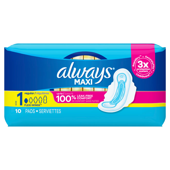 ALWAYS MAXI REGULAR 10PADS