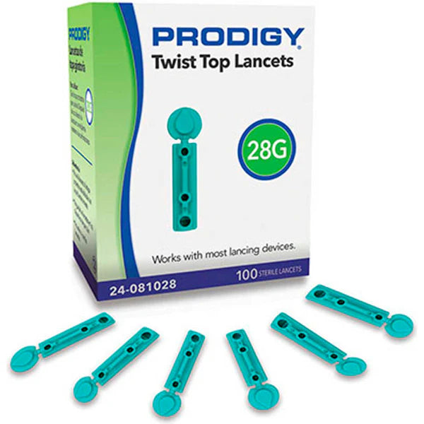 Prodigy twist top lancet