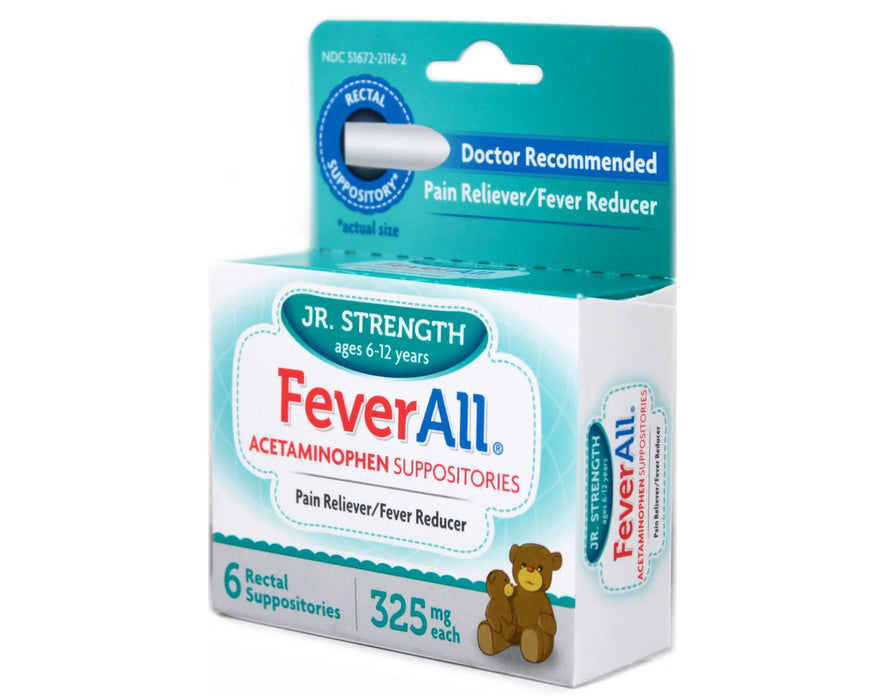 Fever all acetaminophen suppositories