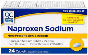Naproxen sodium 24 caplets