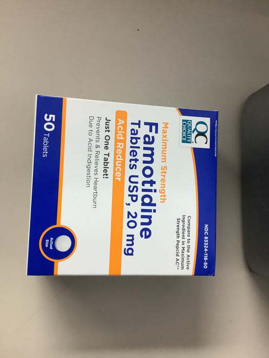 FAMOTIDINE 20MG 50 TABLETS
