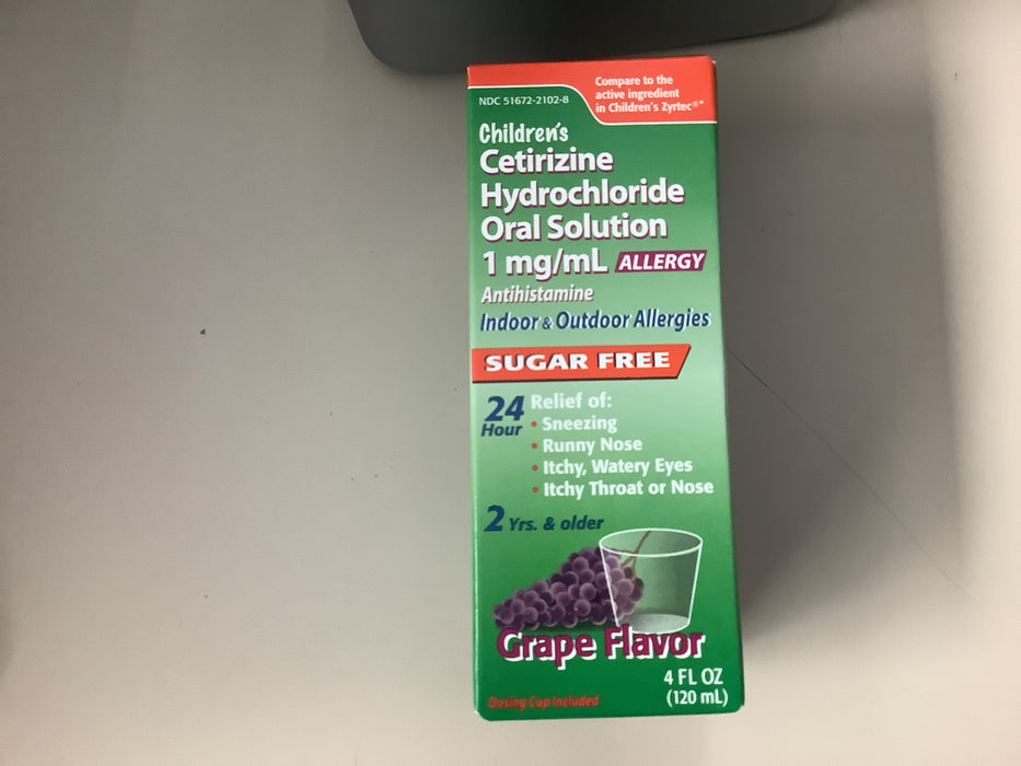 CHILDRENS CETIRIZINE ALLERGY SUGAR FREE
