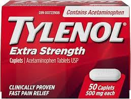 Tylenol 500mg 50 caplets