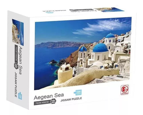 ROMPECABEZAS 1,000 PZ PAISAJE GRECIA