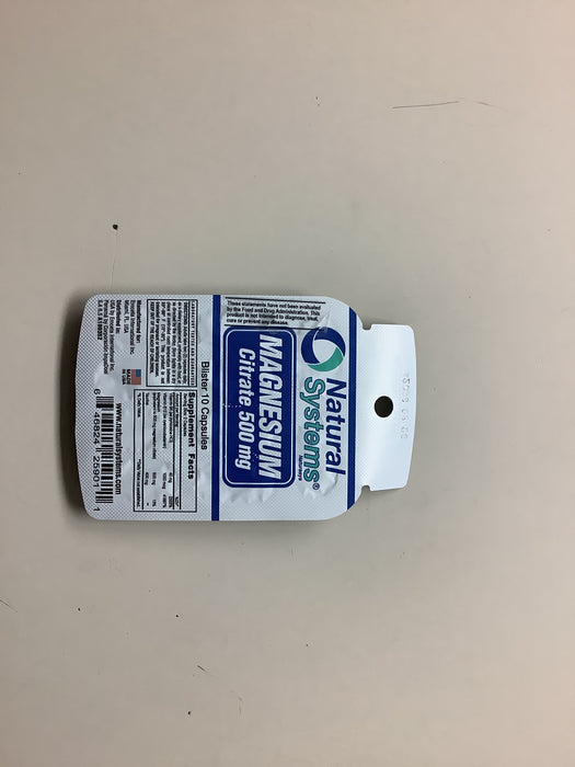 N.S. MAGNESIUM CITRATE 500MG BLISTER
