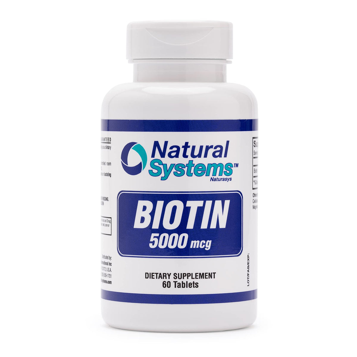 NATURAL SYSTEMS BIOTIN 5000 MG 60 TABS — M-Care Pharmacy