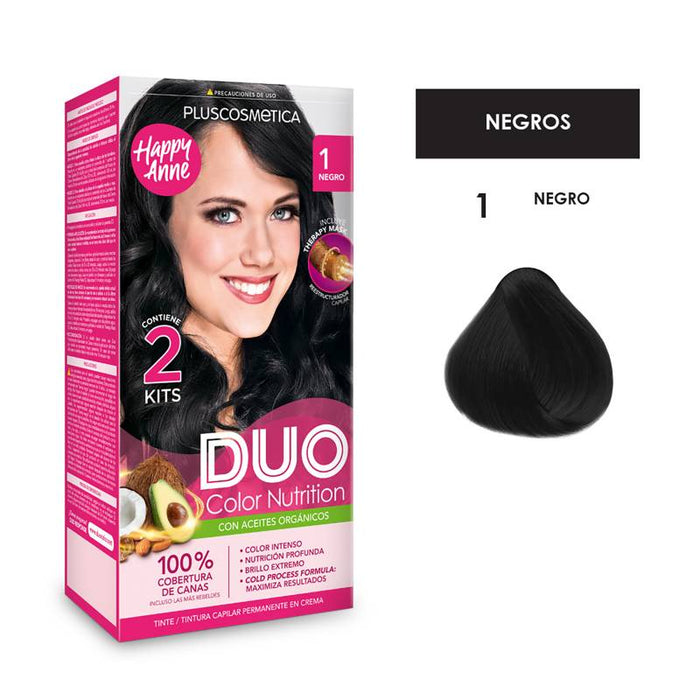 DUO COLOR NUTRITION HAIR COLOR 1 NEGRO