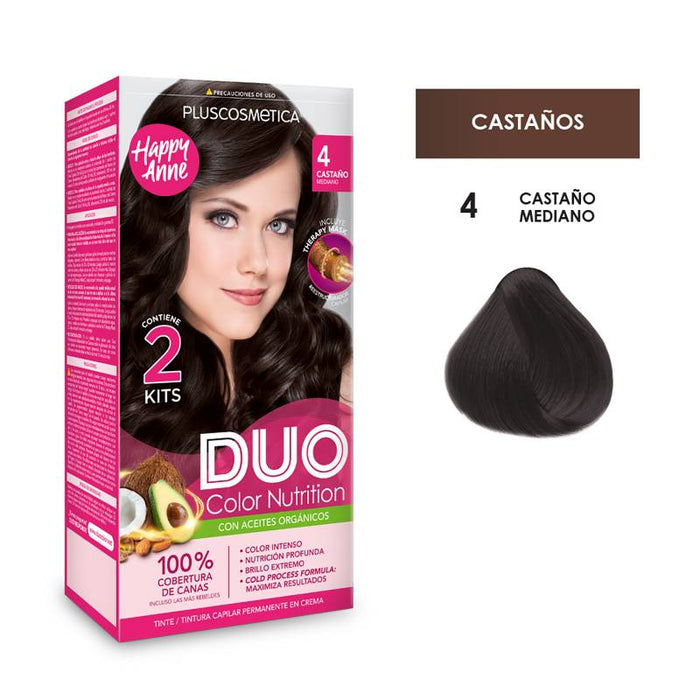 DUO COLOR NUTRITION HAIR COLOR 4 CASTAÑO MEDIANO