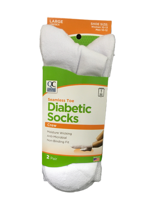 QC DIABETIC CREW SOCKS