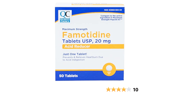 QC FAMOTIDINE 20MG TAB 25