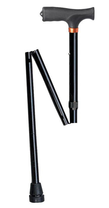 CANE FOLDING ALUMINUM BLK 300LB