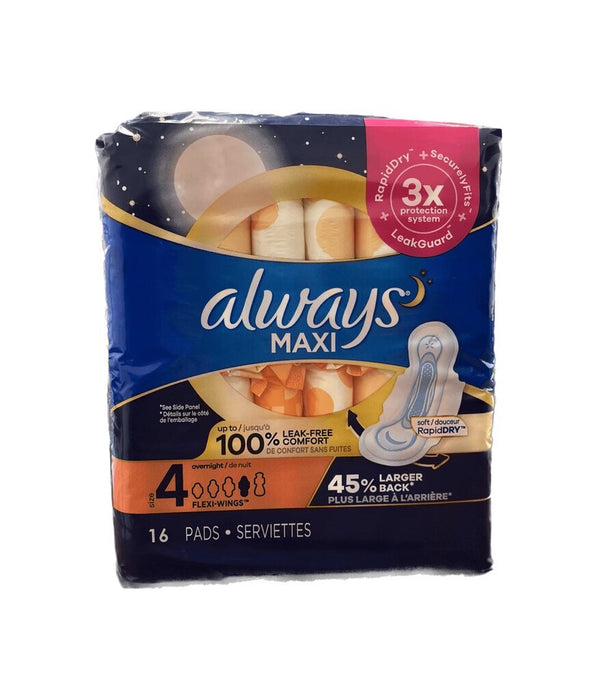 ALWAYS MAXI OVERNIGHT 16PADS