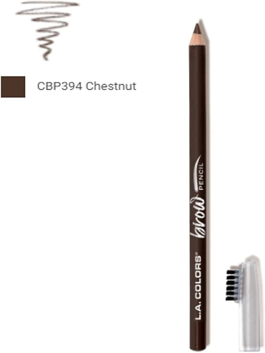 L.A. COLORS BROW PENCIL WITH BRUSH CHESTNUT