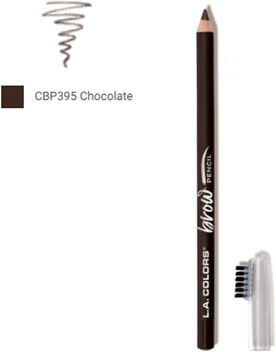 L.A. COLORS BROW PENCIL WITH BRUSH CHOCOLATE