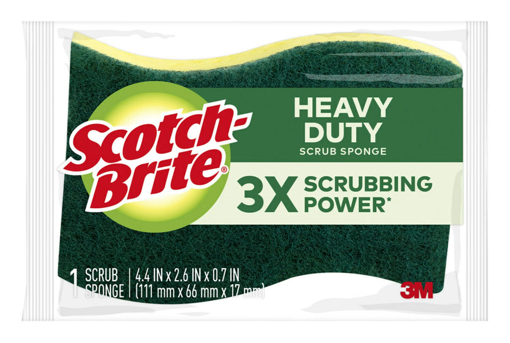 SCOTCH BRITE SPONGE HEAVY DUTY SCRUB