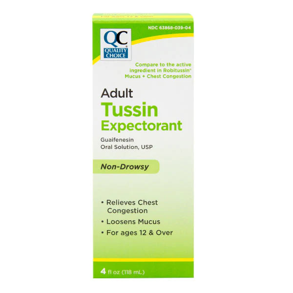 QC TUSSIN EXPECTORANT 4 OZ