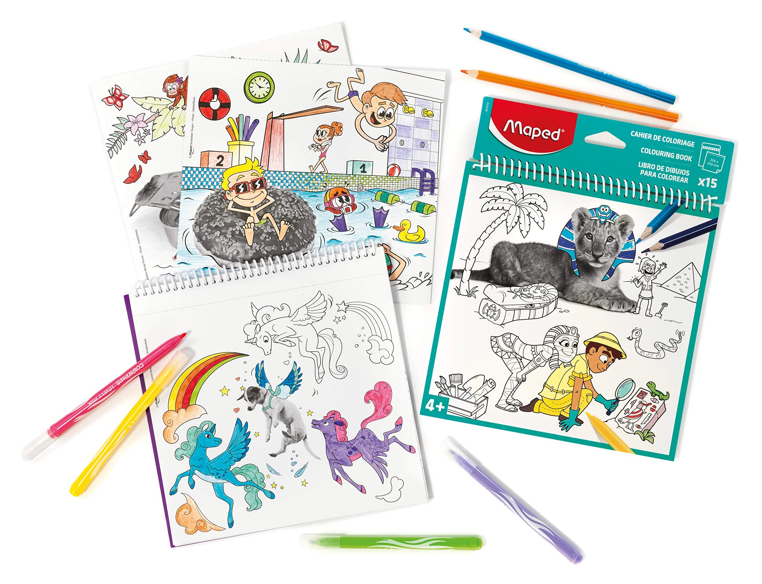 MAPED COLORING BOOK ASST COLORS SHEET X15 — M-Care Pharmacy
