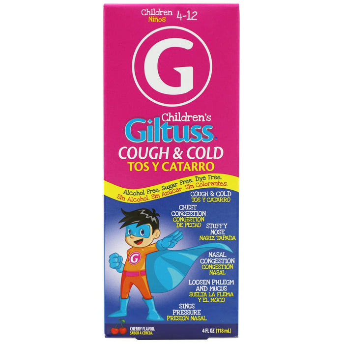 GILTUSS CHILDREN COUGH & COLD LIQUID CHERRY 4OZ