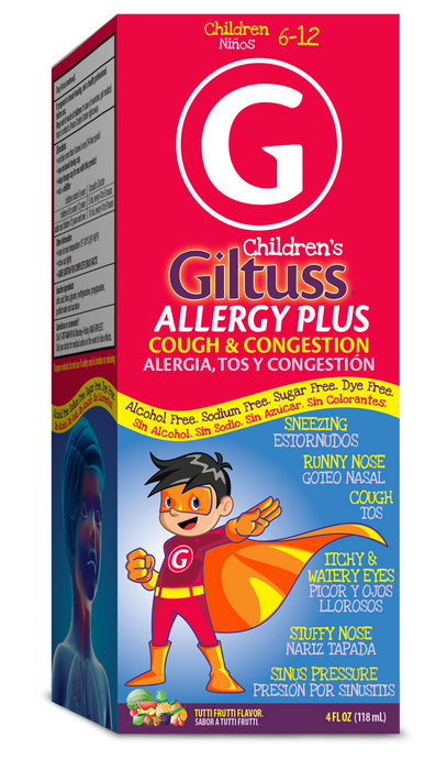 GILTUSS CHILDREN ALLERGY PLUS LIQUID TUTTI FRUTTI 4OZ