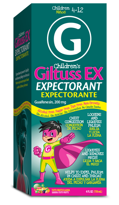 GILTUSS CHILD EXPECTORANT LIQ TUTTI FRUTTI 4OZ