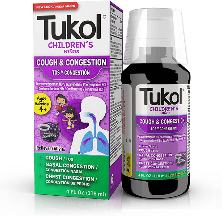 TUKOL CHILDREN  COUGH & COLD GRAPE 4OZ