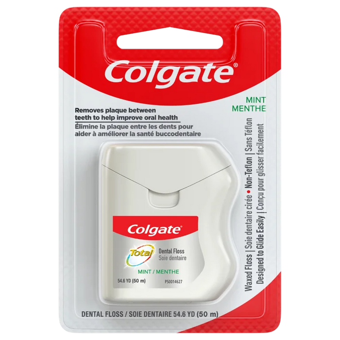 COLGATE TOTAL DENTAL FLOSS MINT 55 YD