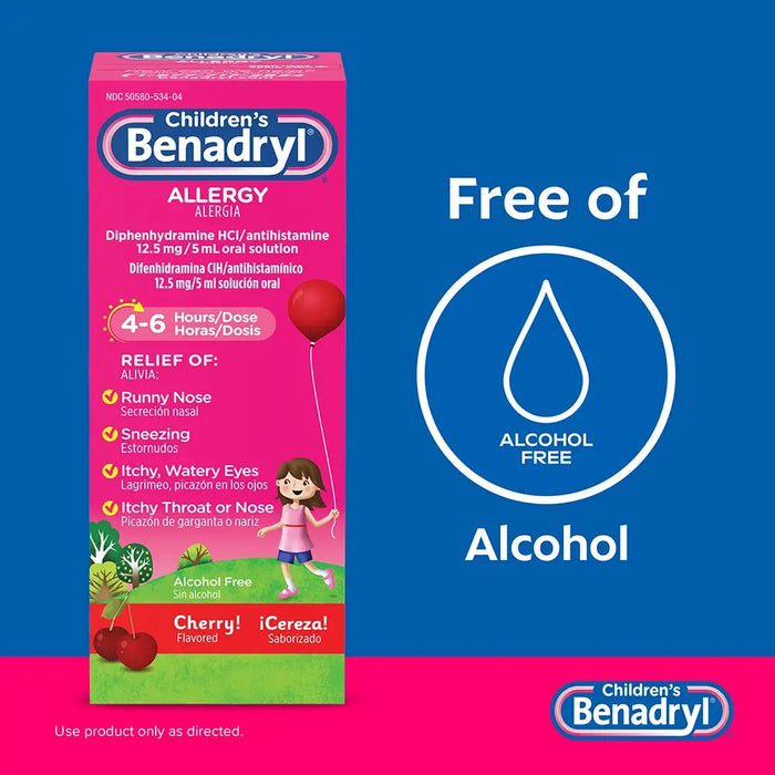 BENADRYL ALLERGY CHILDRENS 4OZ