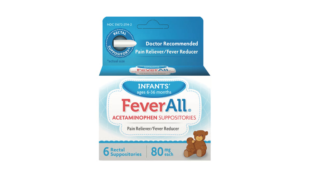 FEVERALL INFANT 80MG RECT SUPP