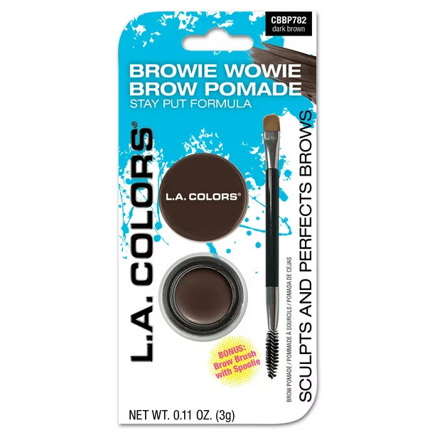 L.A. COLORS BROW POMADE STAY PUT FORMULA DARK BROWN