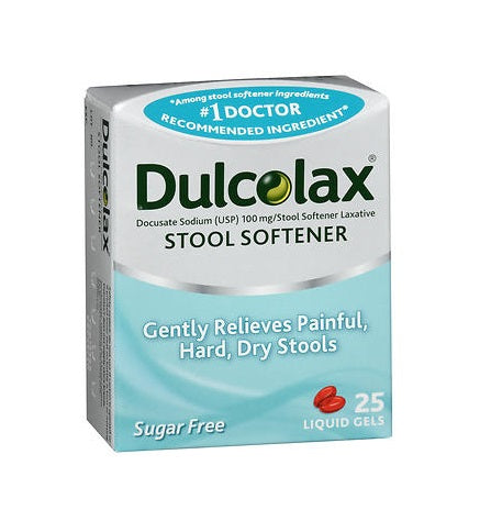 DULCOLAX STOOL SOFTENER 25 LIQUID GELS